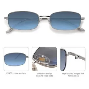 Accessories | New Blue Retro Hippie Rectangle 7s 80s Small  display picture 1
